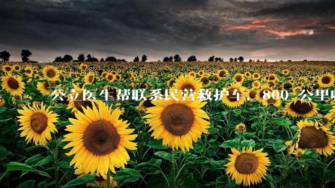 公立医生帮联系民营救护车，800 公里收费 2.8 万元，收费合理吗？救护车收费标准是什么？